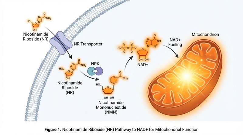 NR Pathway to NAD+ in the cell