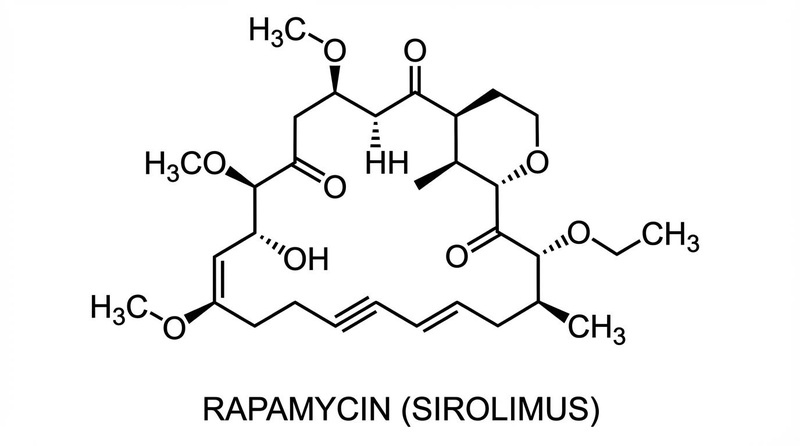 Chemical structure of Rapamycin